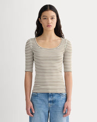 womens-luxe-supima-micro-rib-scoop-neck-bone-taupe | primary