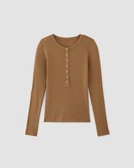 womens-pima-rib-long-sleeve-henley-toasted-coconut | alt