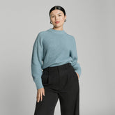 womens-texture-cotton-crew-midnight-blue | primary