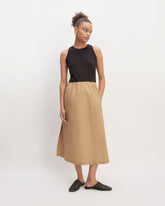 womens-supima-high-neck-riviera-dress-black-tigers-eye | primary