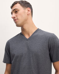 mens-essential-organic-v-tee-uniform-heather-deep-navy