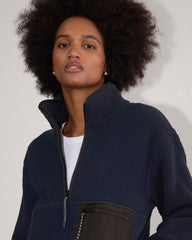 womens-renew-fleece-oversized-half-zip-navy