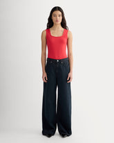 womens-form-square-neck-bodysuit-classic-red | primary