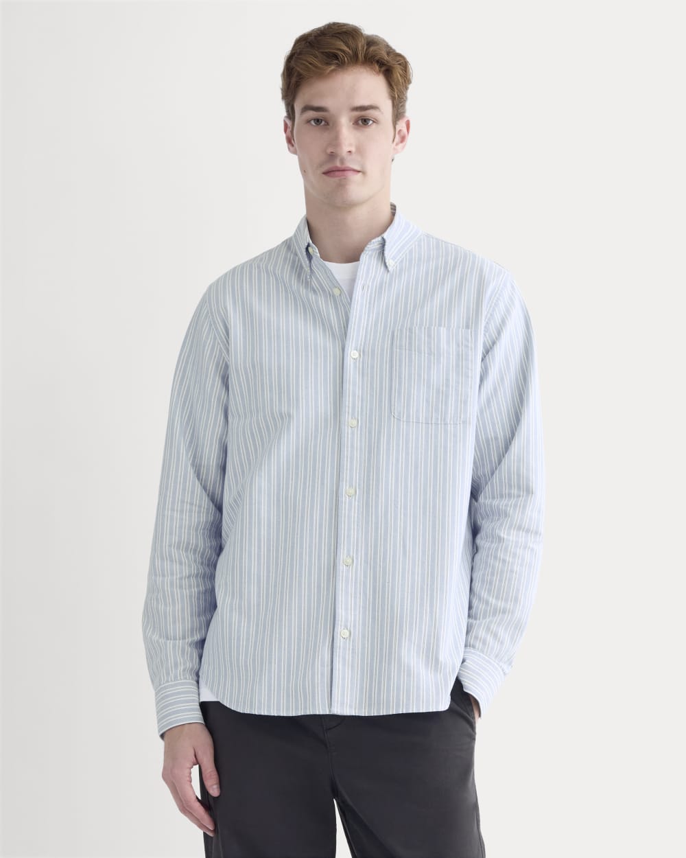 mens-organic-oxford-shirt-summer-sky-stripe | primary