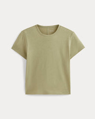 womens-box-cut-tee-cotton-linen-eucalyptus | alt