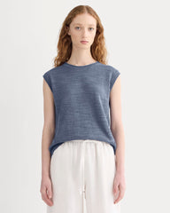 womens-muscle-sweater-cotton-linen-indigo | primary