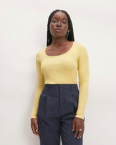 womens-pima-micro-rib-long-sleeve-tee-raffia | primary