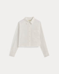 womens-silky-cttn-cropped-shirt-white | alt