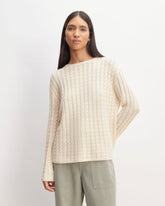 womens-cotton-merino-cable-crew-canvas | primary