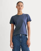 womens-organic-cotton-slim-crew-tee-deep-cobalt | primary