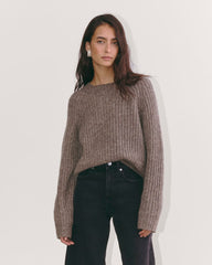 womens-cloud-fisherman-crew-sweater-taupe-melange | primary