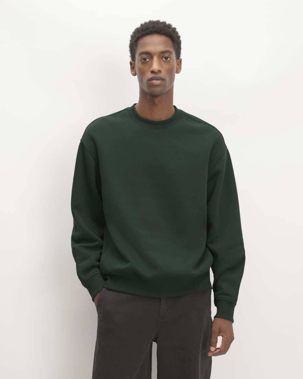 mens-retrack-crewneck-sweatshirt-scarab | primary
