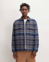 mens-flannel-filled-shirt-jacket-blue-black-navy-charcoal | primary