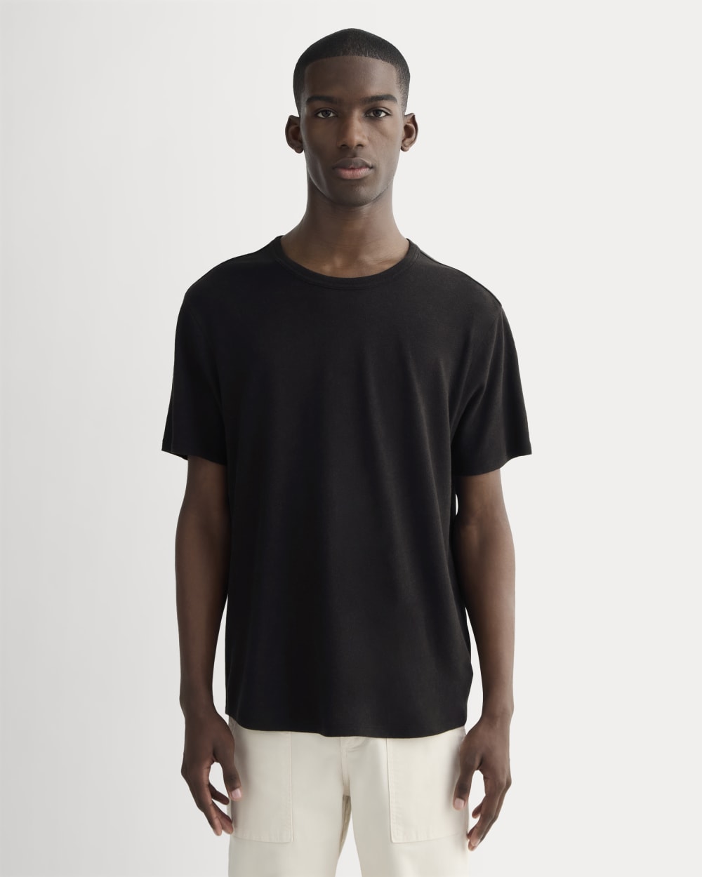 mens-cotton-linen-tee-black | primary