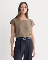 womens-tencel-butterlite-muscle-tee-deep-taupe | primary