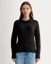 womens-alpaca-ribbed-cocoon-crew-heathered-black | primary
