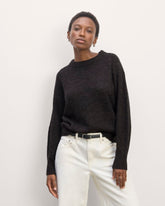 womens-alapaca-ribbed-cocoon-crew-heathered-black | primary