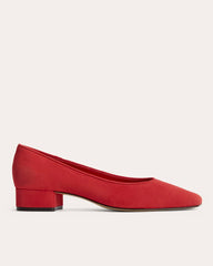 womens-ballet-pump-red-suede | primary