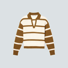 womens-recashmere-polo-bone-tapenade | alt