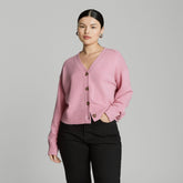 womens-recashmere-cropped-cardigan-bubblegum | primary