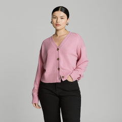 womens-recashmere-cropped-cardigan-bubblegum | primary
