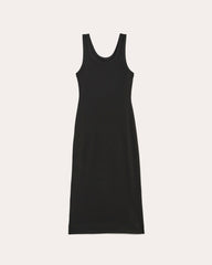 womens-ribbed-tank-dress-black | alt