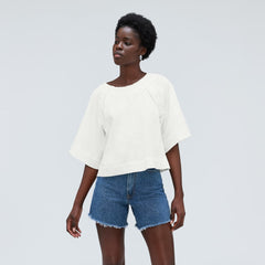 womens-seersucker-gathered-tee-white