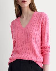 womens-cable-v-neck-in-cotton-cashmere-deep-pink