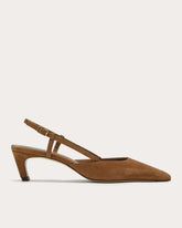 womens-studio-slingback-heel-saddle-brown-suede | primary