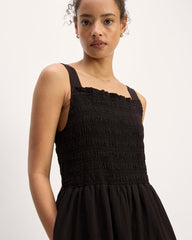 womens-gauze-smock-dress-black