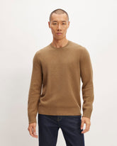 mens-felted-merino-crew-neck-sweater-deep-camel | primary