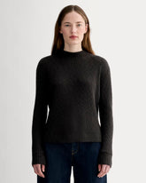 womens-cozy-rib-funnel-neck-top-black | primary