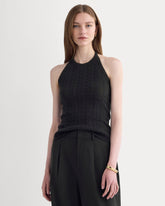 womens-cable-halter-in-cotton-cashmere-black | primary