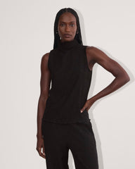 womens-crinkle-tank-black | primary