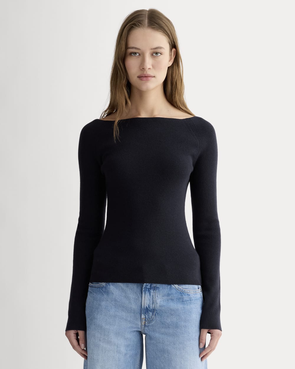 womens-knit-boatneck-top-navy | primary