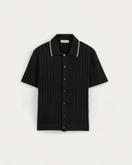 mens-no-sweat-button-down-polo-black2 | alt