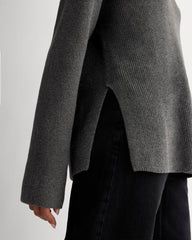 womens-slouchy-v-neck-cotton-heathered-charcoal