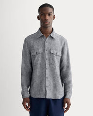 mens-linen-utility-shirt-navy-chambray | primary