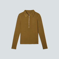 womens-super-soft-zip-polo-tapenade