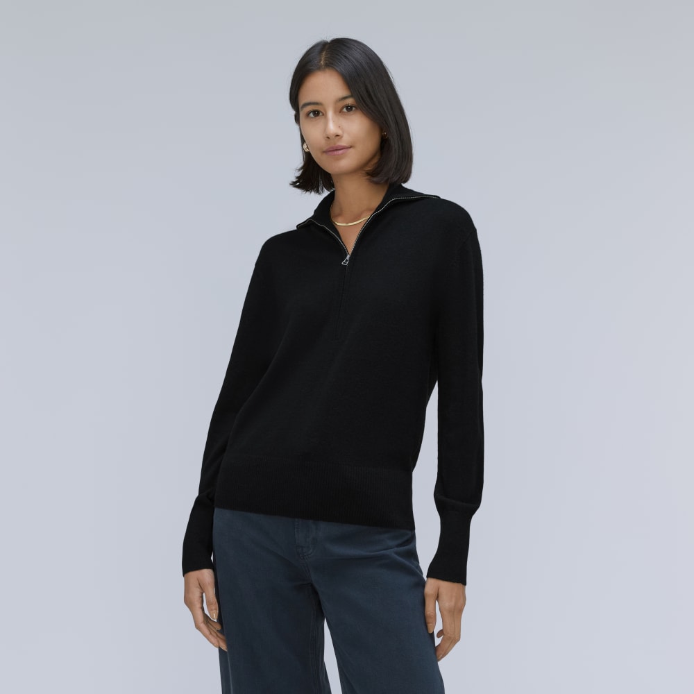 womens-luxe-merino-half-zip-sweater-black