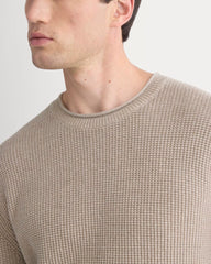 mens-waffle-rollneck-crew-heathered-oatmeal