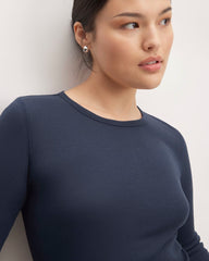 womens-supima-rib-long-sleeve-crew-navy