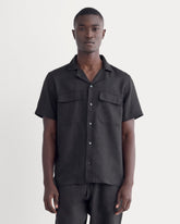 mens-linen-ss-camp-shirt-black | primary