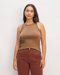 womens-organic-cotton-cutaway-tank-cocoa-brown | primary