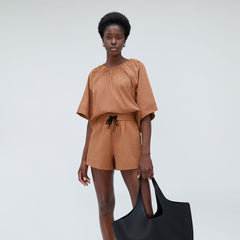 womens-seersucker-gathered-tee-tawny-brown