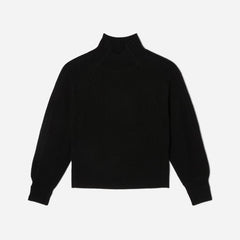 womens-recashmere-ribbed-turtleneck-black | alt