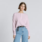 womens-organic-ctn-waffle-henley-light-lilac | primary