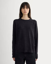 womens-slouch-sweater-cotton-linen-black | primary