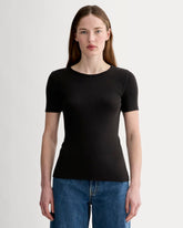 womens-supima-micro-rib-crew-black | primary