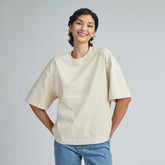 womens-premium-weight-tee-heathered-cashew | primary